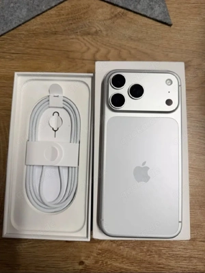 iPhone 17 Pro Max 256 GB in Silber.