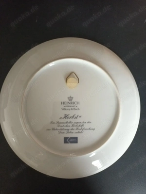 Villeroy & Boch Porzellan Sammelteller, Herbst, Heinrich Bild 2