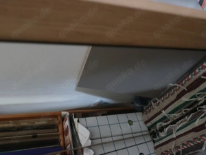 Solide Schrank- Regalteile grau   Eiche furniert Bild 5