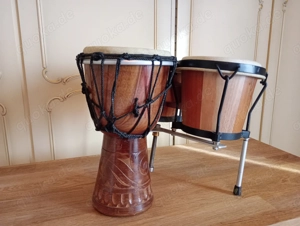 Musik - Bongos - Halterung Metall - Zustand gut Bild 2