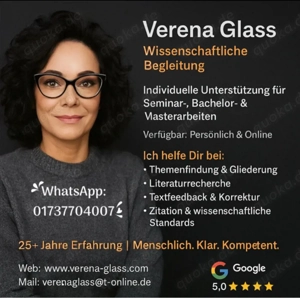   Lektorat für wissenschaftliche Arbeiten   direkt von der Fachlektorin