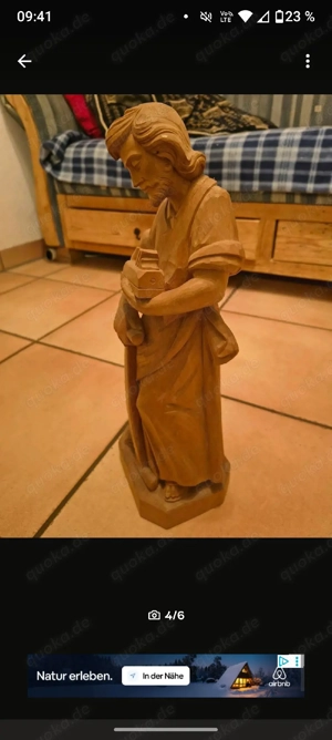 Heiliger Josef Holzschnitzerei Bild 3