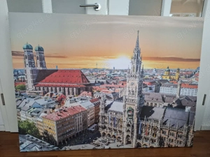 Schönes Münchenbild auf Leinwand 140 x 100 cm