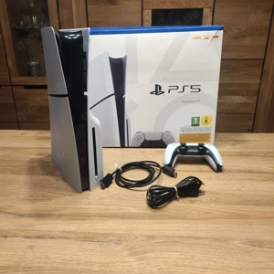sony Playstation 5 slim Disk laufwerk spielkonsole mit Verpakung mit Controller und rechnung 