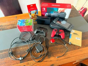 Nintendo switch V1 spielkonsole mit 10 videospiel mit Zubehör