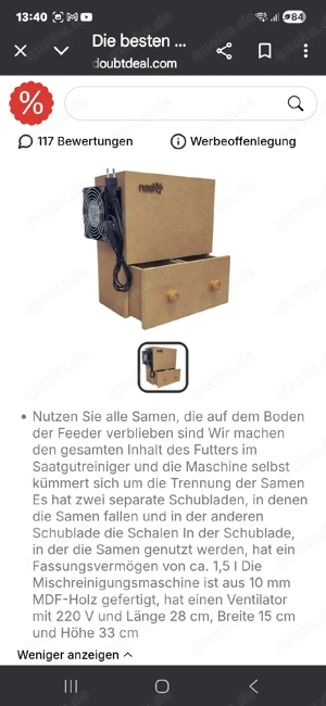 Futter Reinigungsautomat