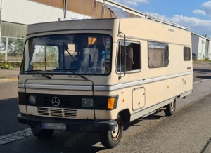 Mercedes Hymer 650 BS   Charakterstarkes Oldtimer-Wohnmobil auf T1-Benzinerbasis (EZ 04 1980)