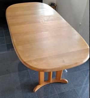 Esstisch ausziehbar aus Eichenholz mit 2 Einlegeplatten
