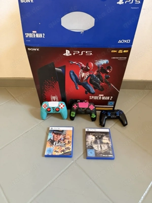 sony Playstation 5 spider man 2 PS5 spielkonsole mit 2 Disk spiel mit verpakung 
