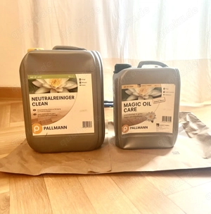 Hochwertige, angebrochene Parkettpflege günstig abzugeben. PALLMANN