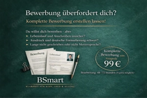 Bewerbungen stressen dich? Wir machen sie komplett.