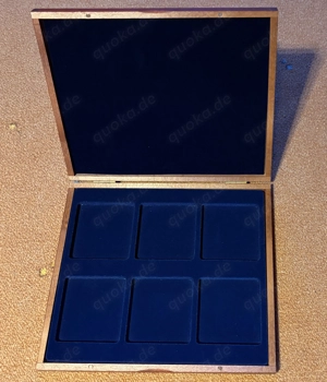 Mehrere Münzschatullen, Einleger, Münz-Tableaus