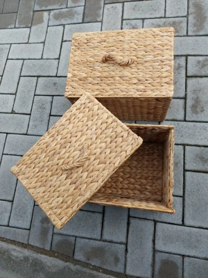 3x Korb   Box mit Deckel von IKEA