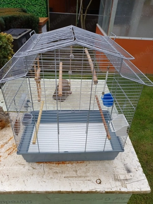 Käfig für Kleinvögel Kanarien, Wellensittiche, usw. 60x53x34cm