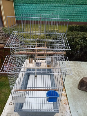 Käfig für Kleinvögel Kanarien, Wellensittiche, usw. 60x53x34cm Bild 3