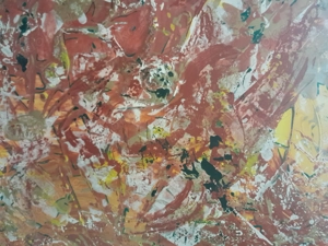 Gemaltes Bild in Mischtechnik