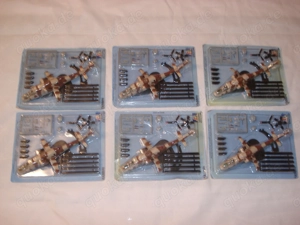 6 alte Militär Hubschrauber Metall Modelle 1:100 neu OVP