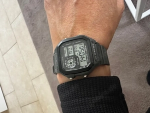 Schöne Digital Uhr Armbanduhr Chronograph Alarm grau schwarz Neu   unbenutzt Bild 2