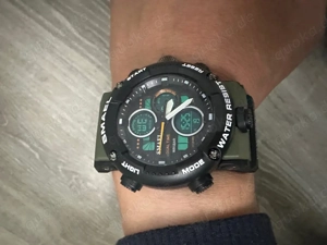 Digital Uhr Armbanduhr MUD Stopuhr Chrono Natogrün-Black Chronograph NEU Bild 10