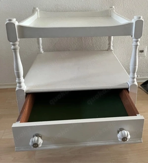 Beistelltisch Teewagen weiß