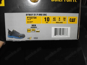 Arbeitsschuhe (2 Paar) mit Stahlkappen in Größe 43 Rot oder Blau Bild 3