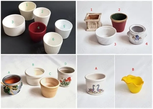 Kleine Blumentöpfe Pflanzschälchen Übertöpfchen je 1 Euro