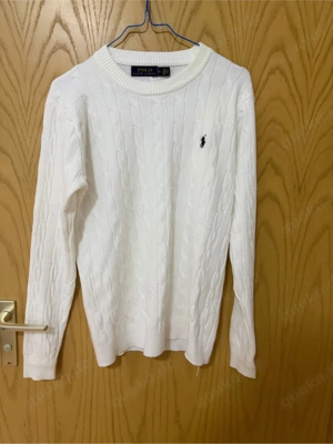 Ralph Lauren Pullover Weiß - Größe M, Zopfmuster, wie neu Ralph Lauren Pullover Weiß - Größe M, Zopf