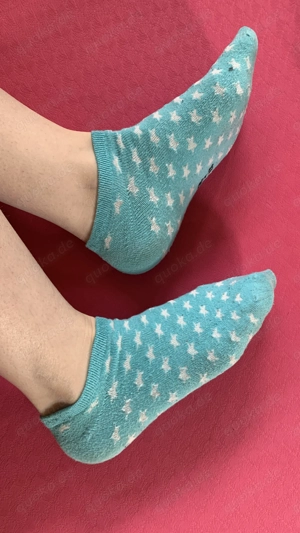 Türkise Sneakersocken mit Duft, Gr. 38