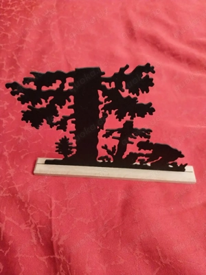 Scherenschnitt. Metal schwarz.