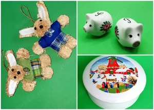 2 Osterhäschen Salz- und Pfefferstreuer Döschen alles zus. 2 Euro