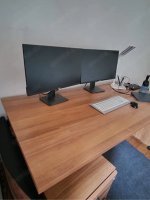 Büromöbel   Wurzelholzoptik