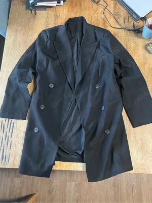 Mantel Blazer Damen Schwarz Gr. L