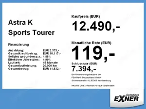 Opel Astra K Sports Tourer 1.2 Turbo 2020 S/S Bild 4