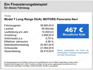 Tesla Model Y Long Range DUAL MOTORS Panorama Navi digitales Coc Bild 4
