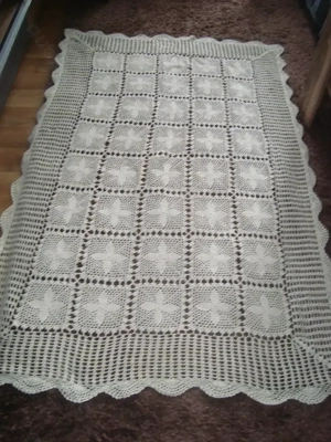 Häkeldecke-Echte Handarbeit