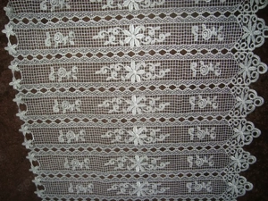 Scheibengardine Plauener Spitze