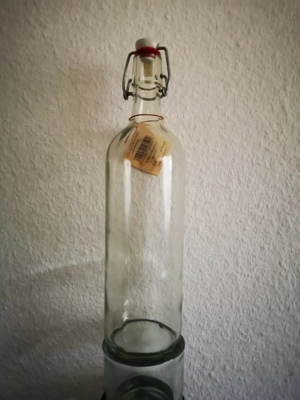 Saftflaschen aus Klarglas 1,0 Liter mit Bügelverschluss Bild 3