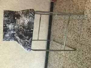 2er Set Barhocker Thekenstuhl Bistro Snake Schlange moderner Bezug Unikat