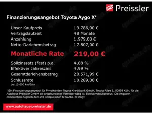 Toyota Aygo X 1,0 l Teamplayer Air CVT Faltdach LED Apple CarPla Bild 3