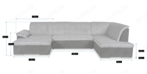 Ecksofa grau neuwertig