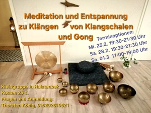 Entspannung und Meditation mit Klangschalen (Kleingruppe)