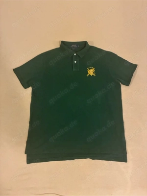 Vintage Polo Ralph Lauren Crest Polo   Racing Green   Gr. XL