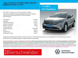 Volkswagen Taigo 1.0TSI Move IQ.DRIVE NAVI KAM ACC GARANTIE