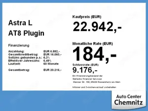 Opel Astra L AT8 Plugin GS Line LED/Navi/Ergo/PDC/360° Bild 4