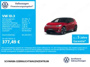 Volkswagen ID.3 GTX Performance *Wärmep.*DCC*HARMAN*8-fach*