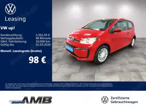 Volkswagen up! 1.0 Navi/Klima/15Zoll-Alufelgen