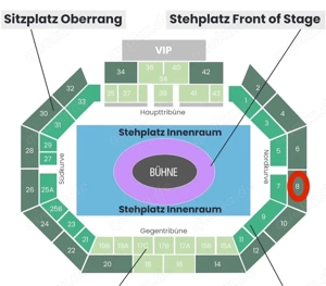 Mitten unter euch - 2 Tickets Nürnberg 2026 - Block 8 Sitzplatz Oberrang Bild 2