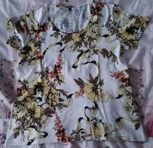 Damen T Shirt weiss bunt