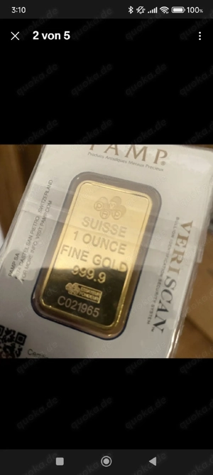 goldbarren 1oz Bild 4