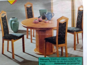 Esstischgarnitur RETRO - Tisch mit 4 Stühlen